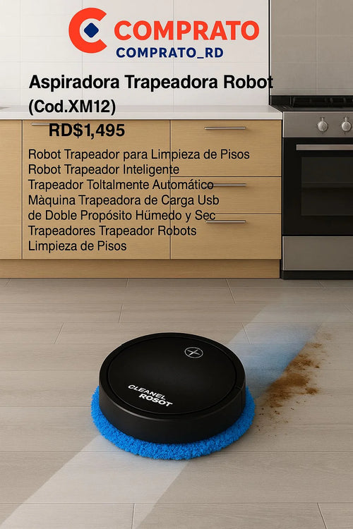 ASPIRADORA INTELIGENTE CON TRAPEADOR XM12