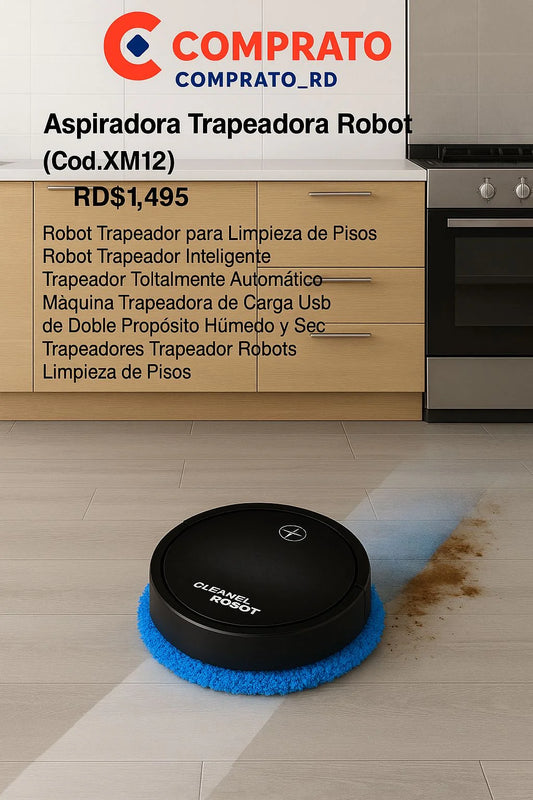 ASPIRADORA INTELIGENTE CON TRAPEADOR XM12