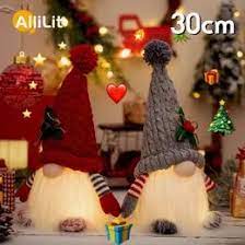 Elfos Decorativos sentados ROJO con Luces LED